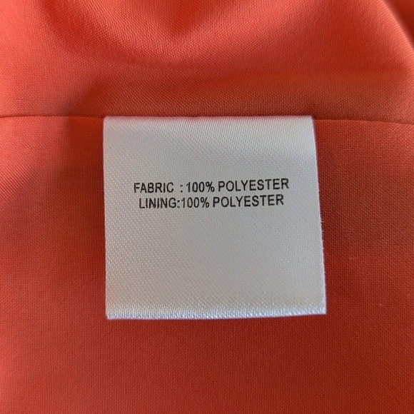 Sachin+Babi One-Shoulder Lapel Sleeveless Mini Dress Coral Gray Stripe - sz 0 - Picture 9 of 12